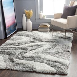 Alternative view of Surya Alta Shag ASG-2303 Charcoal Area Rug