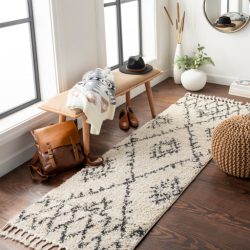 Alternative view of Surya Berber Shag BBE-2305 Charcoal Area Rug