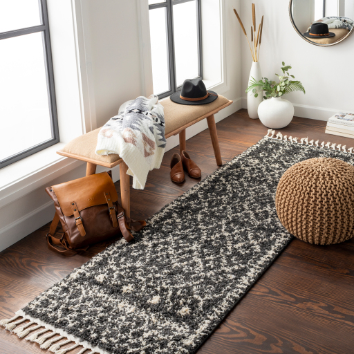 Surya Berber Shag BBE-2308 Charcoal Area Rug