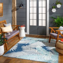 Surya Bodrum BDM-2324 Aqua Area Rug