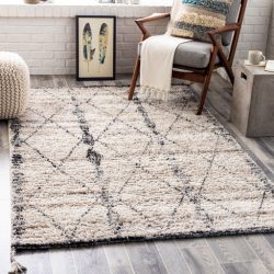 Surya Birch BHC-2302 Black Area Rug