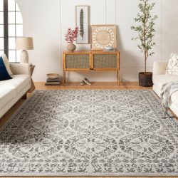 Alternative view of Surya Bahar BHR-2318 Charcoal Area Rug