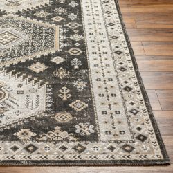 Alternative view of Surya Basel BOS-2303 Black Area Rug
