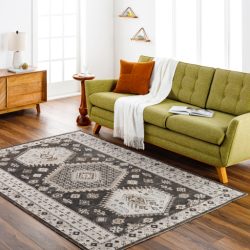 Surya Basel BOS-2303 Black Area Rug