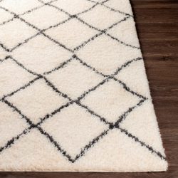 Alternative view of Surya Beni Shag BSH-2301 Black Area Rug