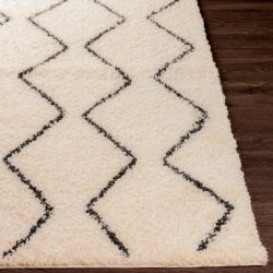 Alternative view of Surya Beni Shag BSH-2302 Black Area Rug