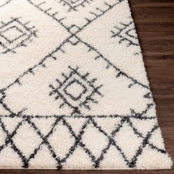 Alternative view of Surya Beni Shag BSH-2303 Black Area Rug