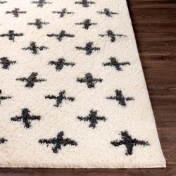 Alternative view of Surya Beni Shag BSH-2304 Black Area Rug
