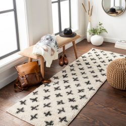Surya Beni Shag BSH-2304 Black Area Rug