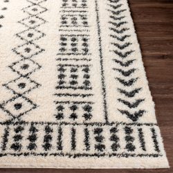 Alternative view of Surya Beni Shag BSH-2305 Black Area Rug
