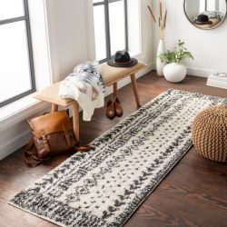 Surya Beni Shag BSH-2305 Black Area Rug