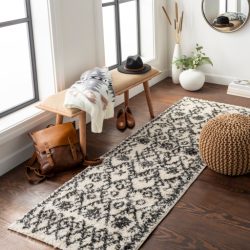Surya Beni Shag BSH-2306 Black Area Rug