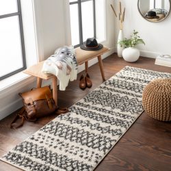 Alternative view of Surya Beni Shag BSH-2307 Black Area Rug