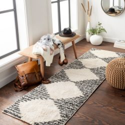Alternative view of Surya Beni Shag BSH-2308 Black Area Rug