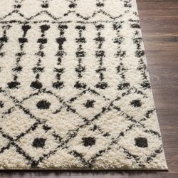 Alternative view of Surya Beni Shag BSH-2309 Black Area Rug