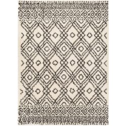 Surya Beni Shag BSH-2310 Black Area Rug