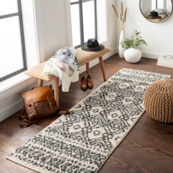 Alternative view of Surya Beni Shag BSH-2310 Black Area Rug
