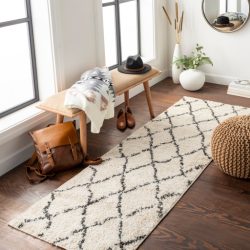 Alternative view of Surya Beni Shag BSH-2312 Black Area Rug