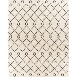 Surya Beni Shag BSH-2313 Black Area Rug