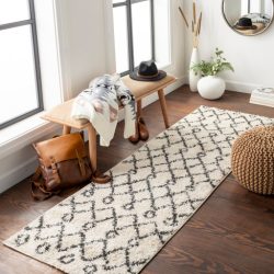 Alternative view of Surya Beni Shag BSH-2313 Black Area Rug