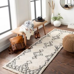 Alternative view of Surya Beni Shag BSH-2314 Black Area Rug