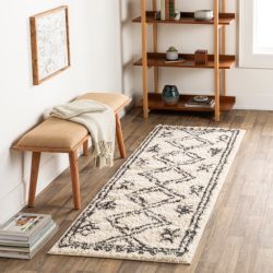 Alternative view of Surya Beni Shag BSH-2316 Black Area Rug