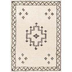 Surya Beni Shag BSH-2320 Black Area Rug