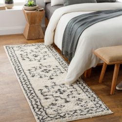 Alternative view of Surya Beni Shag BSH-2320 Black Area Rug