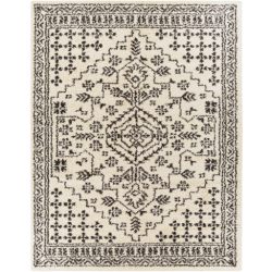 Surya Beni Shag BSH-2321 Black Area Rug