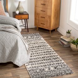 Alternative view of Surya Beni Shag BSH-2323 Black Area Rug