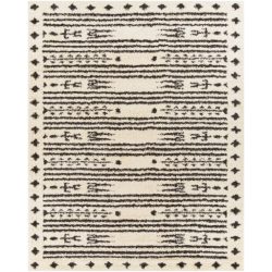 Surya Beni Shag BSH-2325 Black Area Rug