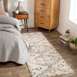 Surya Beni Shag BSH-2331 Black Area Rug