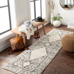 Alternative view of Surya Beni Shag BSH-2332 Black Area Rug