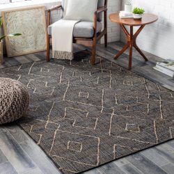 Alternative view of Surya Cadence CEC-2306 Black Area Rug