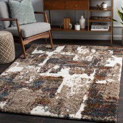 Surya Celestial Shag CSG-2305 Burgundy Area Rug