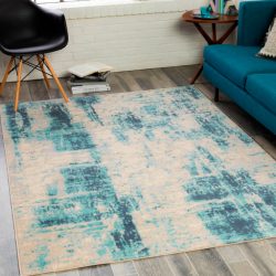 Alternative view of Surya City Light CYL-2334 Aqua Area Rug