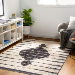 Alternative view of Surya Enzo ENZ-2302 Black Area Rug