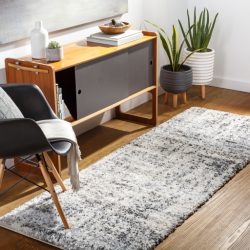 Surya Eskimo Shag ESG-2300 Black Area Rug