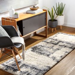 Surya Eskimo Shag ESG-2302 Black Area Rug