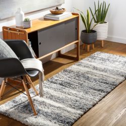 Alternative view of Surya Eskimo Shag ESG-2303 Charcoal Area Rug