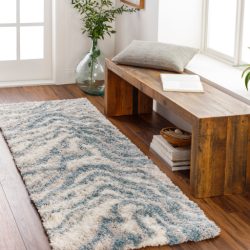 Alternative view of Surya Eskimo Shag ESG-2305 Blue Area Rug