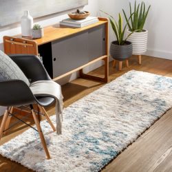 Alternative view of Surya Eskimo Shag ESG-2309 Blue Area Rug