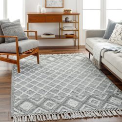Surya Fleur FLE-2300 Charcoal Area Rug