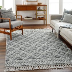 Surya Fleur FLE-2301 Black Area Rug