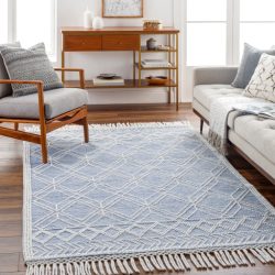 Surya Fleur FLE-2303 Sky Blue Area Rug