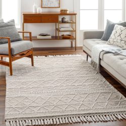 Surya Fleur FLE-2306 Dark Brown Area Rug