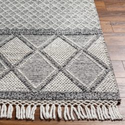 Alternative view of Surya Fleur FLE-2307 Black Area Rug