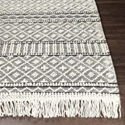 Alternative view of Surya Farmhouse Tassels FTS-2300 Black Area Rug