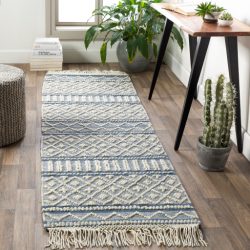Surya Farmhouse Tassels FTS-2301 Blue Area Rug