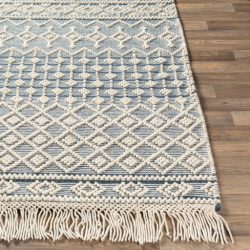 Alternative view of Surya Farmhouse Tassels FTS-2304 Blue Area Rug